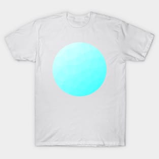 Light Aqua Geometric Minimal Abstract T-Shirt